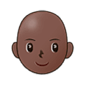 Emoji 👩🏿‍🦲 Donna: Carnagione Scura E Calvo su Samsung One UI 5.0.
