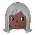 Emoji 👩🏿‍🦳 Donna: Carnagione Scura E Capelli Bianchi su Samsung One UI 5.0.