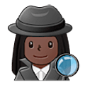 🕵🏿‍♀️ Emoji Detective Mujer: Tono De Piel Oscuro en Samsung One UI 5.0.