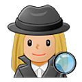 Emoji 🕵🏼‍♀️ Investigatrice: Carnagione Abbastanza Chiara su Samsung One UI 5.0.