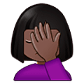 🤦🏿‍♀️ Emoji sich an den Kopf fassende Frau: dunkle Hautfarbe Samsung One UI 5.0.