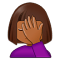 Emoji 🤦🏾‍♀️ Donna Esasperata: Carnagione Abbastanza Scura su Samsung One UI 5.0.