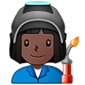 Emoji 👩🏿‍🏭 Operaia: Carnagione Scura su Samsung One UI 5.0.