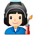 👩🏻‍🏭 Emoji Operaria: Tono De Piel Claro en Samsung One UI 5.0.