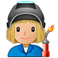 Emoji 👩🏼‍🏭 Operaia: Carnagione Abbastanza Chiara su Samsung One UI 5.0.