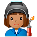 Emoji 👩🏽‍🏭 Operaia: Carnagione Olivastra su Samsung One UI 5.0.