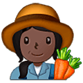 👩🏿‍🌾 Emoji Agricultora: Tono De Piel Oscuro en Samsung One UI 5.0.