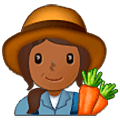 👩🏾‍🌾 Emoji Agricultora: Tono De Piel Oscuro Medio en Samsung One UI 5.0.