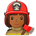 Feuerwehrfrau: mitteldunkle Hautfarbe Samsung One UI 5.0.