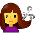 Émoji 💇‍♀️ Femme Qui Se Fait Couper Les Cheveux sur Samsung One UI 5.0.