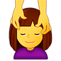 💆‍♀️ Emoji Frau, die eine Kopfmassage bekommt Samsung One UI 5.0.