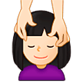 💆🏻‍♀️ Emoji Mujer Recibiendo Masaje: Tono De Piel Claro en Samsung One UI 5.0.