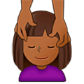 💆🏾‍♀️ Emoji Mujer Recibiendo Masaje: Tono De Piel Oscuro Medio en Samsung One UI 5.0.