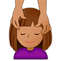 💆🏽‍♀️ Emoji Mulher Recebendo Massagem Facial: Pele Morena na Samsung One UI 5.0.