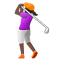 Emoji 🏌🏿‍♀️ Golfista Donna: Carnagione Scura su Samsung One UI 5.0.