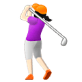 🏌🏻‍♀️ Emoji Mulher Golfista: Pele Clara na Samsung One UI 5.0.