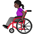 👩🏿‍🦽 Emoji Frau in manuellem Rollstuhl: dunkle Hautfarbe Samsung One UI 5.0.