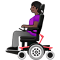 👩🏿‍🦼 Emoji Mulher Em Cadeira De Rodas Motorizada: Pele Escura na Samsung One UI 5.0.