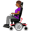 Frau in elektrischem Rollstuhl: mitteldunkle Hautfarbe Samsung One UI 5.0.
