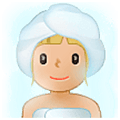 🧖🏼‍♀️ Emoji Mujer En Una Sauna: Tono De Piel Claro Medio en Samsung One UI 5.0.