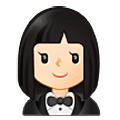 🤵🏻‍♀️ Emoji Mujer Con Esmoquin: Tono De Piel Claro en Samsung One UI 5.0.