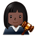 Emoji 👩🏿‍⚖️ Giudice Donna: Carnagione Scura su Samsung One UI 5.0.