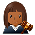 Emoji 👩🏾‍⚖️ Giudice Donna: Carnagione Abbastanza Scura su Samsung One UI 5.0.