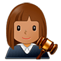 Emoji 👩🏽‍⚖️ Giudice Donna: Carnagione Olivastra su Samsung One UI 5.0.