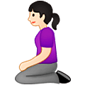Emoji 🧎🏻‍♀️ Donna Inginocchiata: Carnagione Chiara su Samsung One UI 5.0.