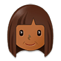 👩🏾 Emoji Mujer: Tono De Piel Oscuro Medio en Samsung One UI 5.0.