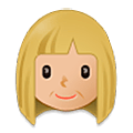 👩🏼 Emoji Mujer: Tono De Piel Claro Medio en Samsung One UI 5.0.