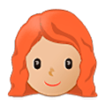 Emoji 👩🏼‍🦰 Donna: Carnagione Abbastanza Chiara E Capelli Rossi su Samsung One UI 5.0.