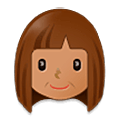 Émoji 👩🏽 Femme : Peau Légèrement Mate sur Samsung One UI 5.0.