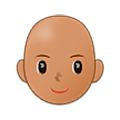 Emoji 👩🏽‍🦲 Donna: Carnagione Olivastra E Calvo su Samsung One UI 5.0.