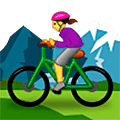 Emoji 🚵‍♀️ Ciclista Donna Di Mountain Bike su Samsung One UI 5.0.