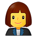 Emoji 👩‍💼 Impiegata su Samsung One UI 5.0.