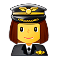 👩‍✈️ Emoji Piloto Mujer en Samsung One UI 5.0.