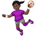 🤾🏿‍♀️ Emoji Handballspielerin: dunkle Hautfarbe Samsung One UI 5.0.