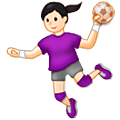 🤾🏻‍♀️ Emoji Mujer Jugando Al Balonmano: Tono De Piel Claro en Samsung One UI 5.0.
