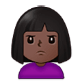 🙎🏿‍♀️ Emoji Mujer Haciendo Pucheros: Tono De Piel Oscuro en Samsung One UI 5.0.