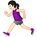 🏃🏻‍♀️ Emoji Mujer Corriendo: Tono De Piel Claro en Samsung One UI 5.0.
