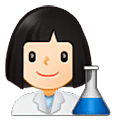 👩🏻‍🔬 Emoji Cientista Mulher: Pele Clara na Samsung One UI 5.0.