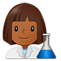 👩🏾‍🔬 Emoji Cientista Mulher: Pele Morena Escura na Samsung One UI 5.0.
