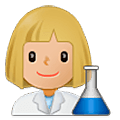 Emoji 👩🏼‍🔬 Scienziata: Carnagione Abbastanza Chiara su Samsung One UI 5.0.