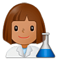 Emoji 👩🏽‍🔬 Scienziata: Carnagione Olivastra su Samsung One UI 5.0.
