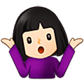🤷🏻‍♀️ Emoji Mulher Dando De Ombros: Pele Clara na Samsung One UI 5.0.