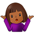 🤷🏾‍♀️ Emoji Mulher Dando De Ombros: Pele Morena Escura na Samsung One UI 5.0.