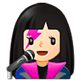 👩🏻‍🎤 Emoji Cantora: Pele Clara na Samsung One UI 5.0.