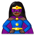 🦸🏿‍♀️ Emoji Superheroína: Tono De Piel Oscuro en Samsung One UI 5.0.