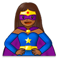 🦸🏾‍♀️ Emoji Superheroína: Tono De Piel Oscuro Medio en Samsung One UI 5.0.